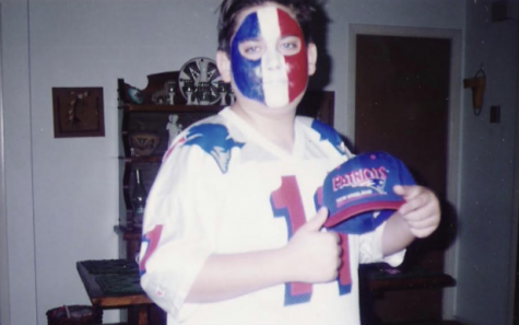 History Teacher Joshua Toth roots for the Patriots as a young fan.