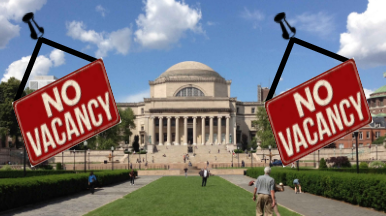 Top schools like Columbia University turned away more applicants this year than ever before.
